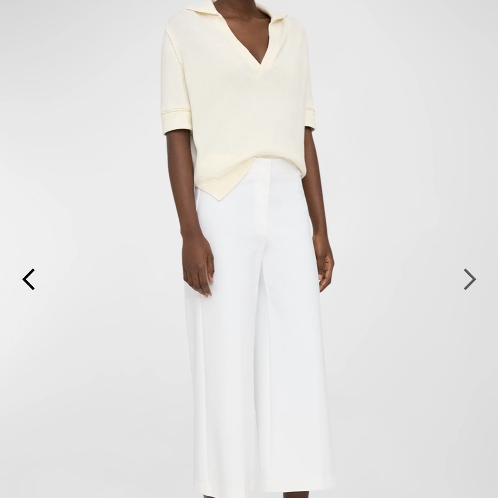 Theory "Terena" pants  White Precsion Ponte- Size 4 - Picture 4 of 5